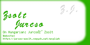 zsolt jurcso business card